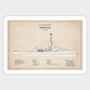 Spencer wpg-36 United States Coast Guard Cutter - SBD Sticker